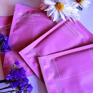 4 Set OgBio-Collagen Real Deep Mask - Pink